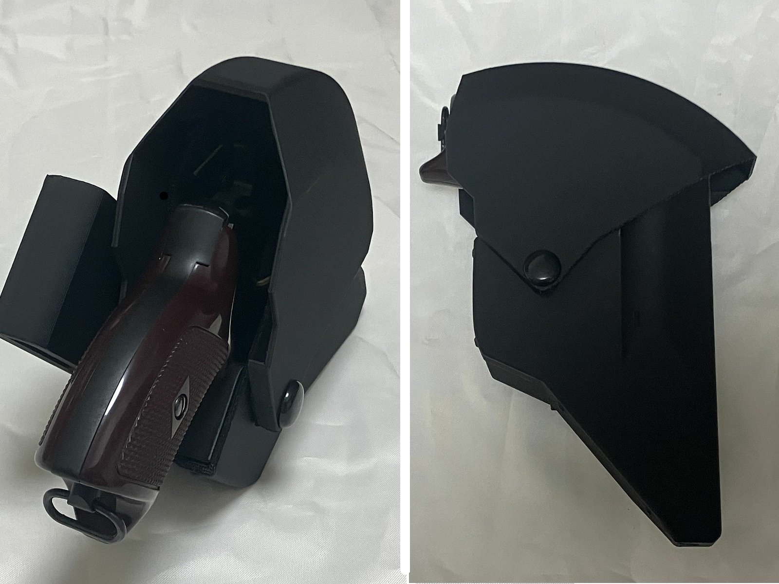 拳銃装着時。
※モデルガンは付属しません。