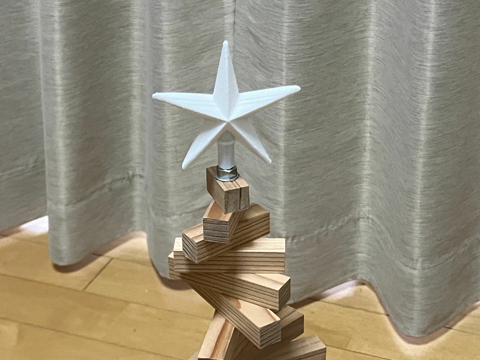 頭に星を刺して、完成です。